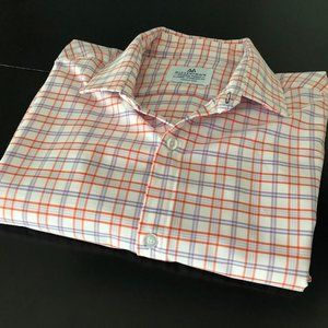 MIZZEN + MAIN Performance Fabric Dress Shirt Button Down Collar Men's X-Large